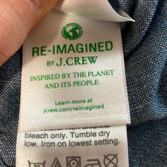 J Crew NWT Chambray Shirt with Pintucking - Picture 7 of 7